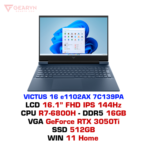 Laptop gaming HP VICTUS 16 e1102AX 7C139PA