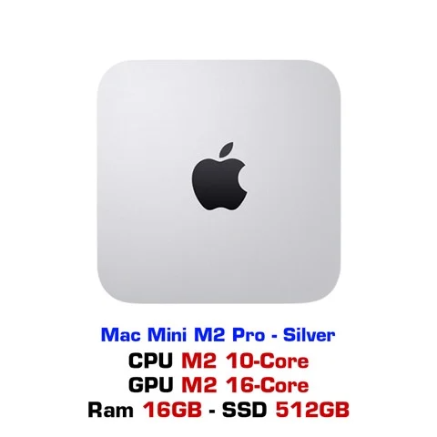Mac Mini M2 Pro 10CPU 16GPU 16GB 512GB Silver - MNH73SA/A