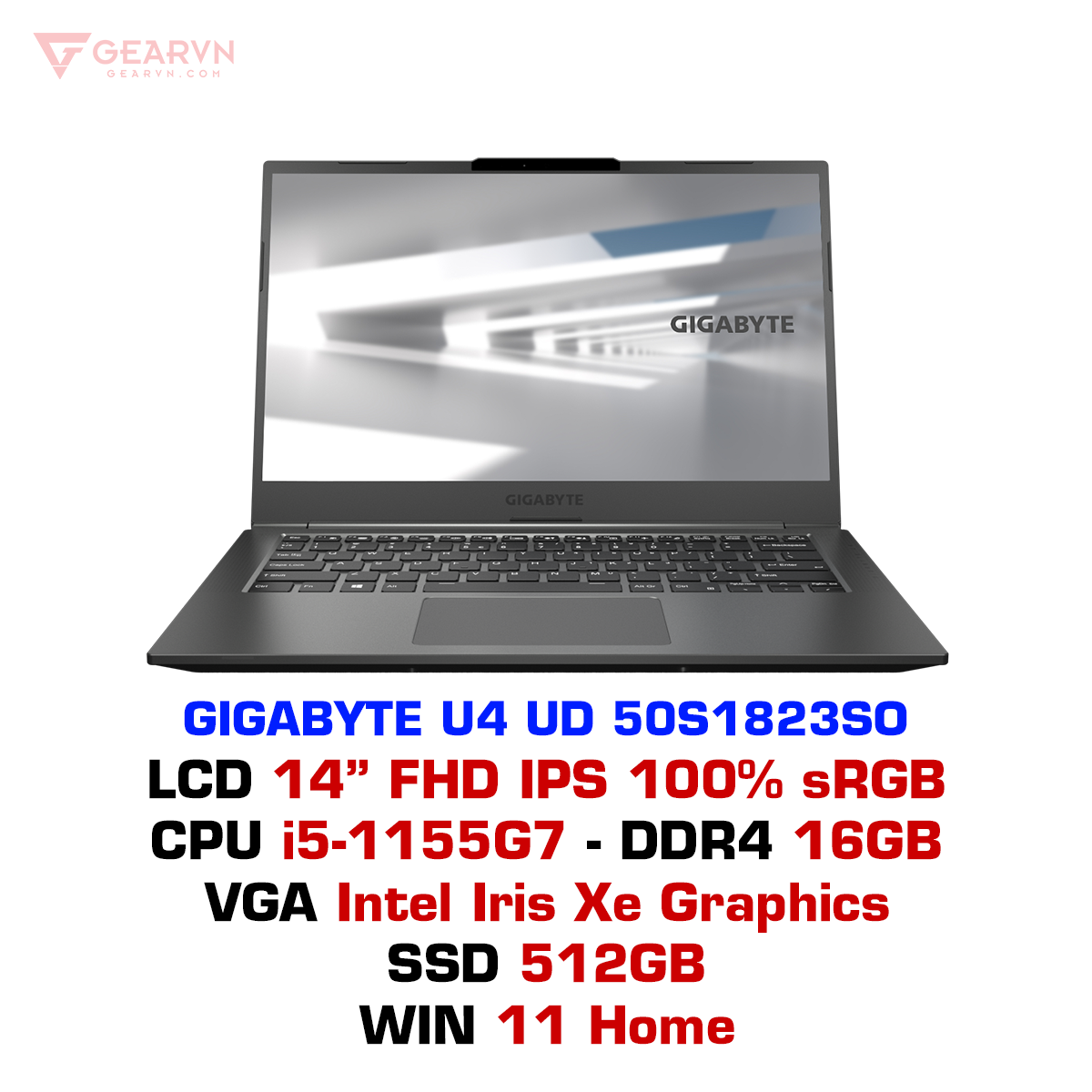 GEARVN - Laptop GIGABYTE U4 UD 50S1823SO