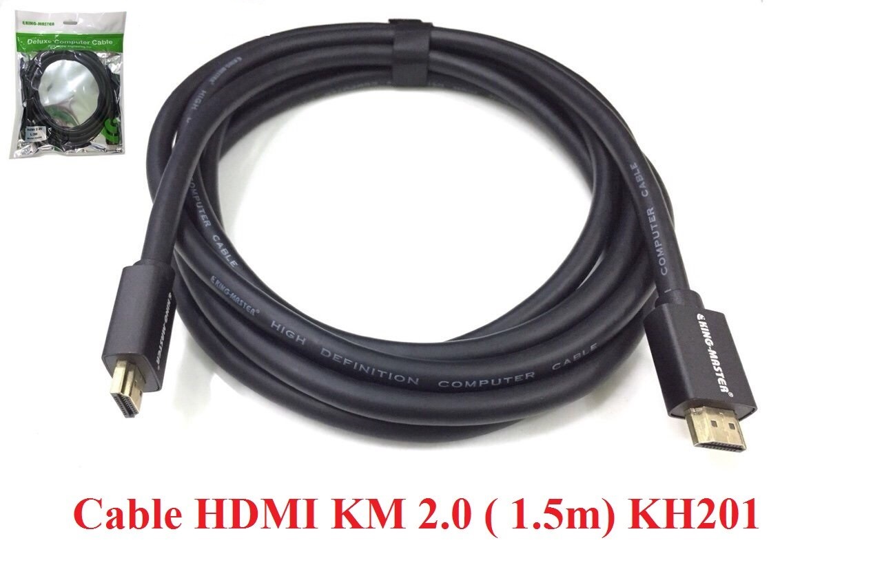 GEARVN - Dây Cáp HDMI King-Master KH201 1.5m High Speed 4K