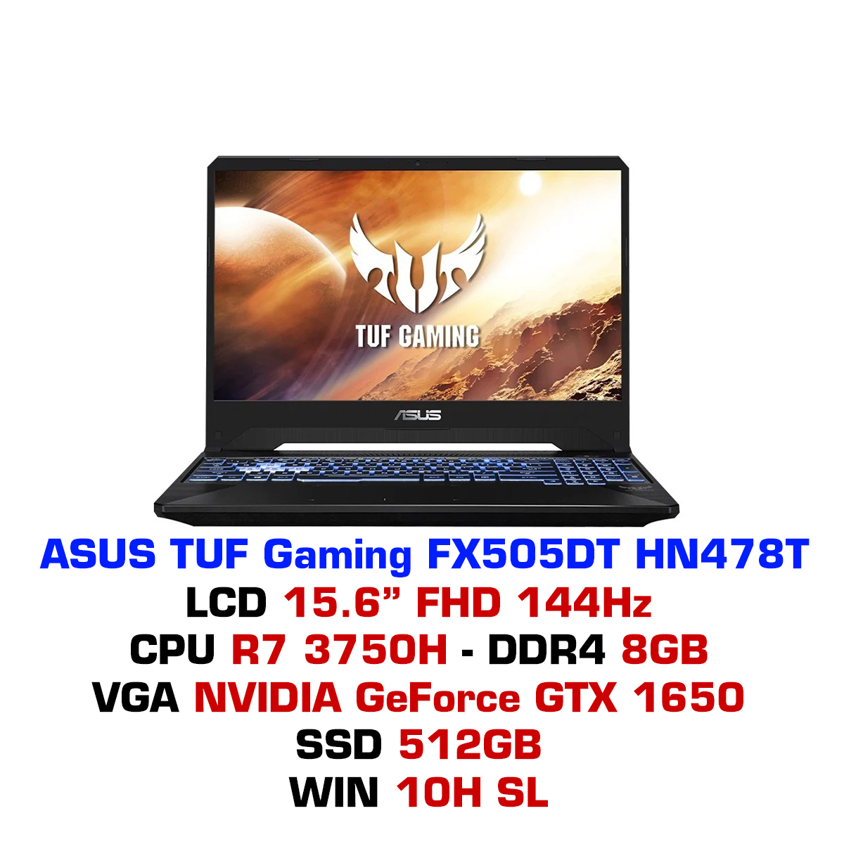 Laptop gaming ASUS TUF FX505DT HN478T chính hãng – GEARVN.COM