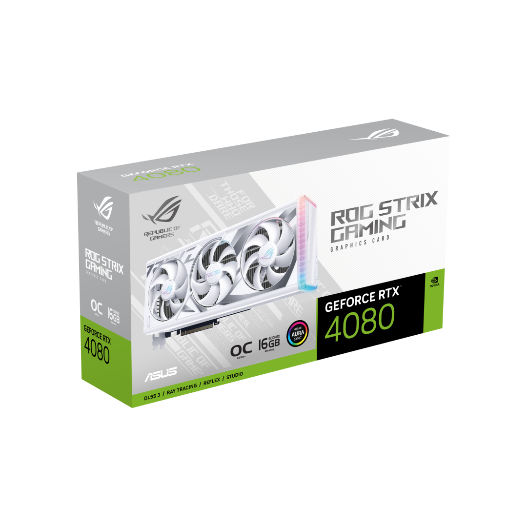 GEARVN - ASUS ROG Strix GeForce RTX 4080 OC White Edition 16GB GDDR6X