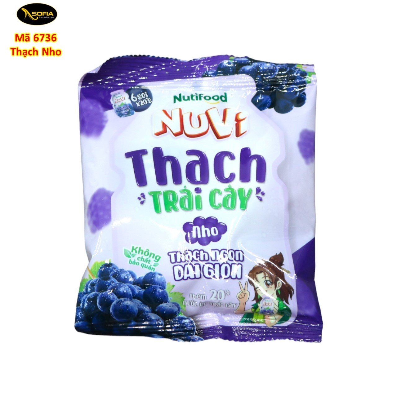  Thạch trái cây Nuvi 120gram 6736 