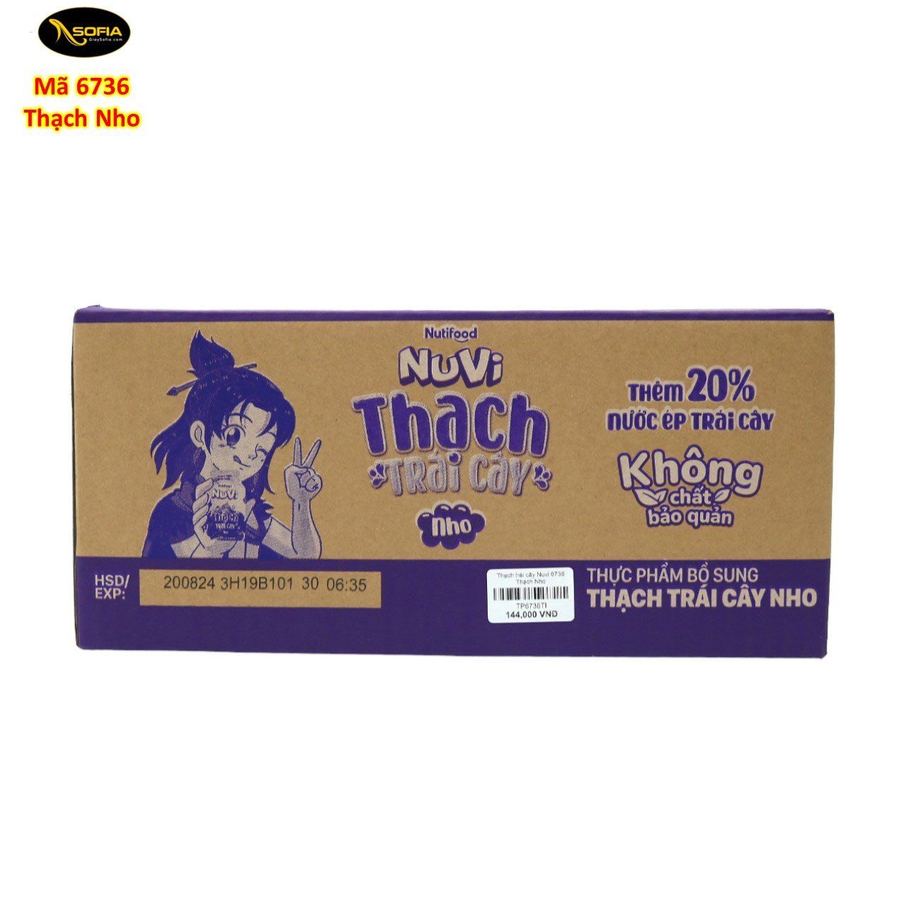  Thạch trái cây Nuvi 120gram 6736 