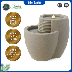 Đài phun composite - thác nước phong thủy luân COMALLO (Màu đá Naturelite)
