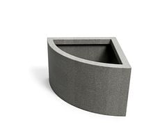 Bộ chậu góc cong composite Anber AURA - Ban công (Màu giả đá Smartline)