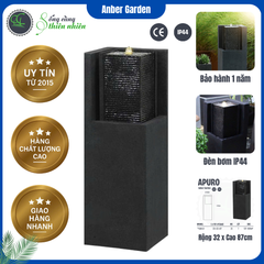 Đài phun composite - thác nước phong thủy luân APURO (Màu giả đá)