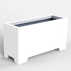 Chậu composite chữ nhật Anber AURA (Sơn Màu) + Chân đế cao (H5cm)