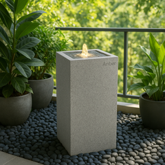 Đài phun composite - thác nước phong thủy luân PARU (Màu đá Nature Lite)