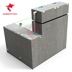 Hồ cá công nghệ composite Anber Fish 3 - Full kính siêu trong - Full ống sanking - Full vật liệu lọc