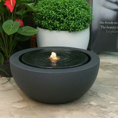Đài phun composite - thác nước phong thủy luân LOA (Màu đá Nature Lite)