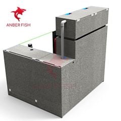 Hồ cá công nghệ composite Anber Fish 3 - Full kính siêu trong - Full ống sanking - Full vật liệu lọc