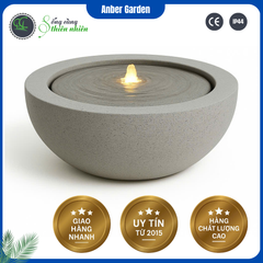 Đài phun composite - thác nước phong thủy luân LOA (Màu đá Nature Lite)