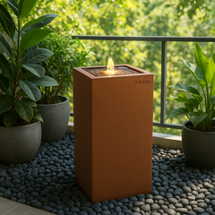 Đài phun composite - thác nước phong thủy luân PARU (Màu đá Nature Lite)