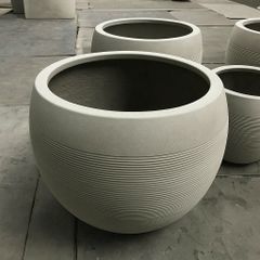 Chậu composite OLDHAM (Màu đá Nature Lite Warm Concrete)