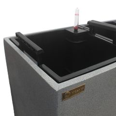 Chậu composite Anber AURA Smartline + Tự tưới AWS + Bánh xe ẩn