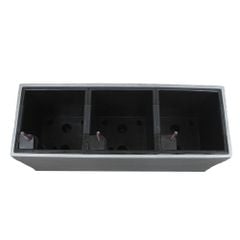 Chậu composite Anber AURA Smartline + Tự tưới AWS + Bánh xe ẩn