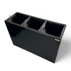 Chậu composite Anber AURA (Sơn Màu) + Tự tưới AWS + Bánh xe ẩn