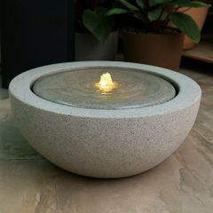 Đài phun composite - thác nước phong thủy luân LOA (Màu đá Nature Lite)