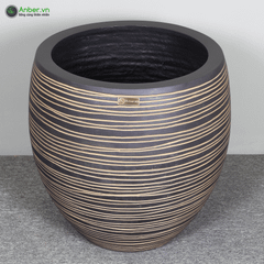 Chậu composite Anber TITAN (Màu đá Wood Rings)