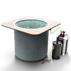 NEW [LỌC VI SINH MATRIX USA] Hồ cá bàn trà composite sợi - Anber Fish - PONOS