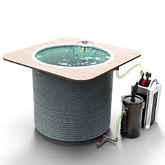 NEW [LỌC VI SINH MATRIX USA] Hồ cá bàn trà composite sợi - Anber Fish - PONOS