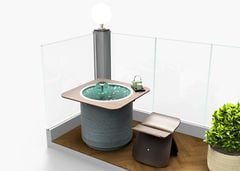 NEW [LỌC VI SINH MATRIX USA] Hồ cá bàn trà composite sợi - Anber Fish - PONOS