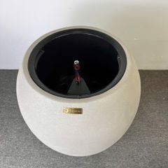 Chậu composite Anber VENUS (Naturelite Warm Concrete) + Tự tưới AWS