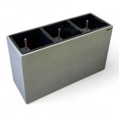 Chậu composite Anber AURA Smartline + Tự tưới AWS + Bánh xe ẩn