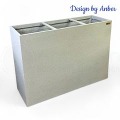 Chậu composite Anber AURA Smartline + Tự tưới AWS + Bánh xe ẩn