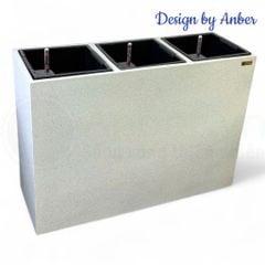 Chậu composite Anber AURA Smartline + Tự tưới AWS + Bánh xe ẩn