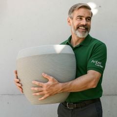 Chậu composite OLDHAM (Màu đá Nature Lite Warm Concrete)