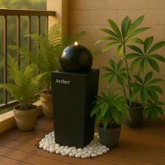 Đài phun composite - thác nước phong thủy luân PRETO (Màu đá Nature Lite)