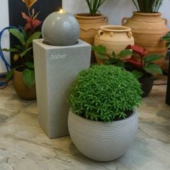 Đài phun composite - thác nước phong thủy luân PRETO (Màu đá Nature Lite)
