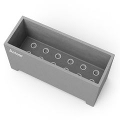 Bộ chậu trồng cây cao cấp ban công, sân thượng - Anber AURA - Composite sợi - Siêu nhẹ (không độn) Smartline