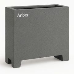 [CHÂN ĐẾ CAO H5cm] Chậu composite sợi chữ nhật Anber PAN (Màu đá Smartline)
