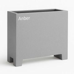 [CHÂN ĐẾ CAO H5cm] Chậu composite sợi chữ nhật Anber PAN (Màu đá Smartline)