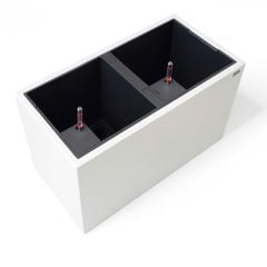 Chậu composite Anber AURA (Sơn Màu) + Tự tưới AWS + Bánh xe ẩn