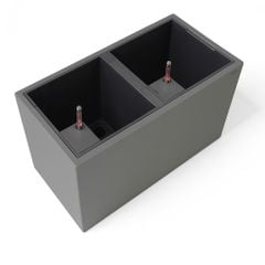 Chậu composite Anber AURA (Sơn Màu) + Tự tưới AWS + Bánh xe ẩn