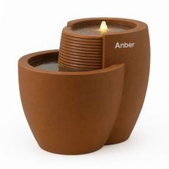 Đài phun composite - thác nước phong thủy luân COMALLO (Màu đá Naturelite)
