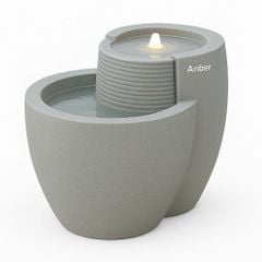 Đài phun composite - thác nước phong thủy luân COMALLO (Màu đá Naturelite)