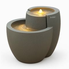 Đài phun composite - thác nước phong thủy luân COMALLO (Màu đá Naturelite)