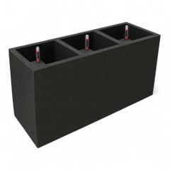 Chậu composite Anber AURA Smartline + Tự tưới AWS + Bánh xe ẩn