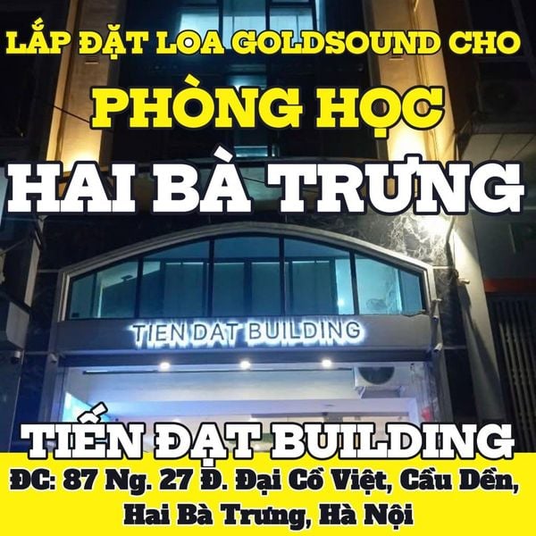 Loa Goldsound cho Tiến Đạt building, amply 2 kênh 900w, bluetooth 5.0, 4 loa VAT28 - 28w, loa được thiết kế riêng, bật lớn không tạp âm, miễn phí công lắp đặt, bảo hành dài hạn 5 năm