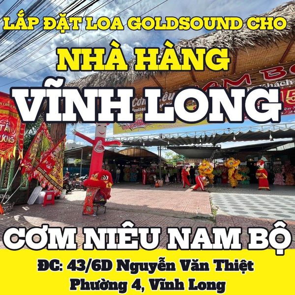 Loa Goldsound cho nhà hàng Cơm niêu Nam Bộ, amply không dây A57, loa không dây V57 - 57w, loa được thiết kế riêng cho quán, bật lớn không tạp âm, miễn phí công lắp đặt, bảo hành dài hạn 5 năm