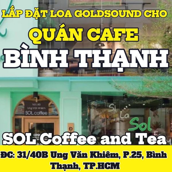 Loa Goldsound cho SOL Coffee and Tea, amply không dây A57, loa không dây V57 - 57w, loa được thiết kế riêng cho quán, bật lớn không tạp âm, miễn phí công lắp đặt, bảo hành dài hạn 5 năm