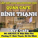 Loa Goldsound cho XYZ Café, amply 2 kênh 380w, bluetooth 5.0, loa V25c - 25w, loa V12 - 12w, loa được thiết kế riêng cho quán, bật lớn không tạp âm, miễn phí công lắp đặt, bảo hành dài hạn 5 năm