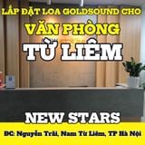 Loa Goldsound cho văn phòng công ty New Stars, Hà Nội, amply 2 kênh 380w, bluetooth 5.0, loa V25c - 25w, loa được thiết kế riêng cho quán, bật lớn không tạp âm, miễn phí công lắp đặt, bảo hành dài hạn 5 năm