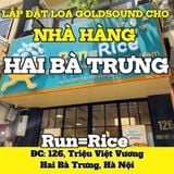 Loa Goldsound cho nhà hàng Run=Rice, Hà Nội, amply Goldsound, bluetooth 5.0, loa V12 - 12w, loa được thiết kế riêng cho quán, bật lớn không tạp âm, miễn phí công lắp đặt, bảo hành dài hạn 5 năm