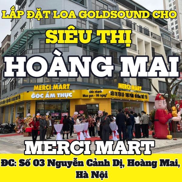 Loa Goldsound cho siêu thị Merci Mart, amply Goldsound, bluetooth 5.0, loa âm trần V12 - 12w, loa được thiết kế riêng cho quán, bật lớn không tạp âm, miễn phí công lắp đặt, bảo hành dài hạn 5 năm